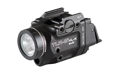primary-24106 Streamlight TLR-8 HL-X Sub Handgun Weapon Light for Springfield Armory Hellcat 1000 Lumens Black