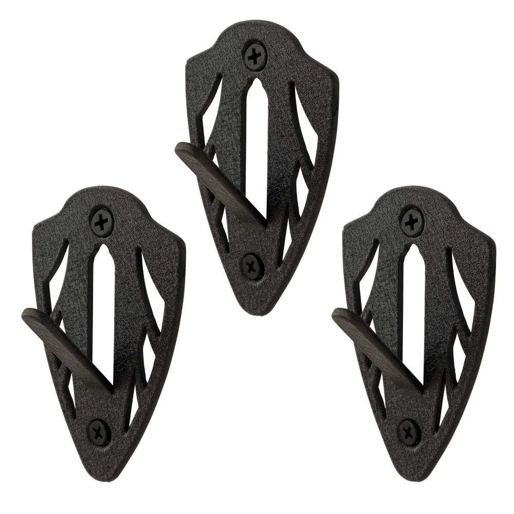 primary-24120 Allen EZ Mount European Deer Skull Wall Display, three black metal wall mounts