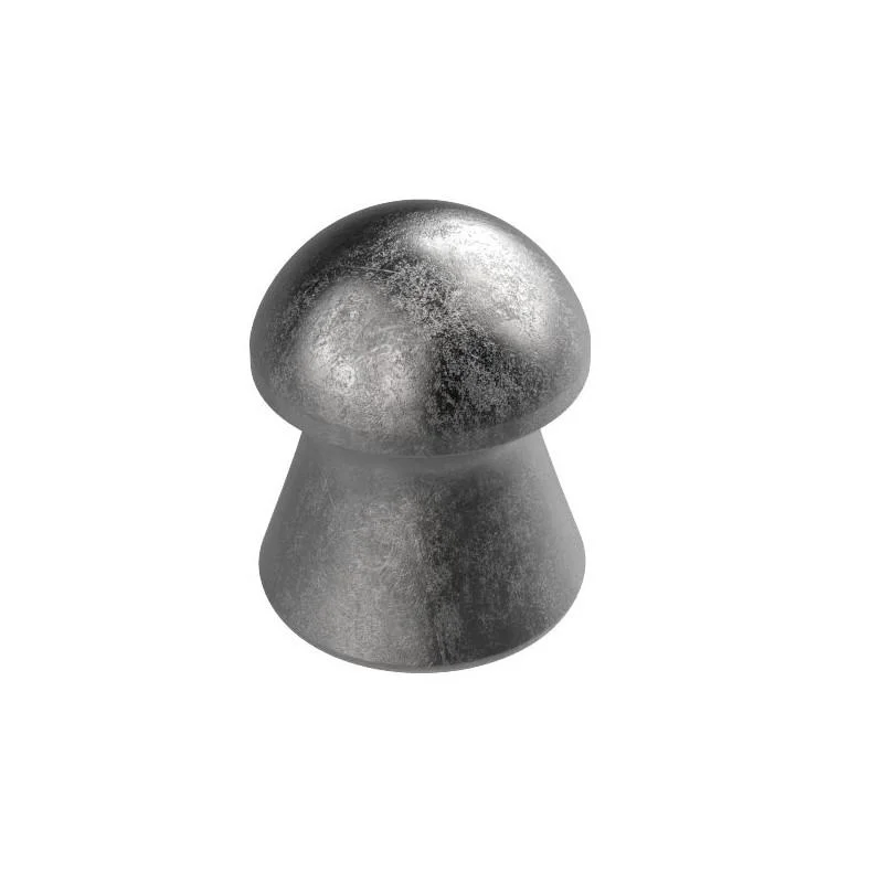 primary-24230 Crosman BD17 Benjamin Single Die pellets, close-up of one dark gray domed pellet