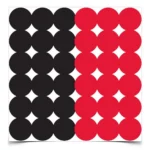 Birchwood Casey Dirty Bird Repair Pasters 1" Red and Black 432/ct