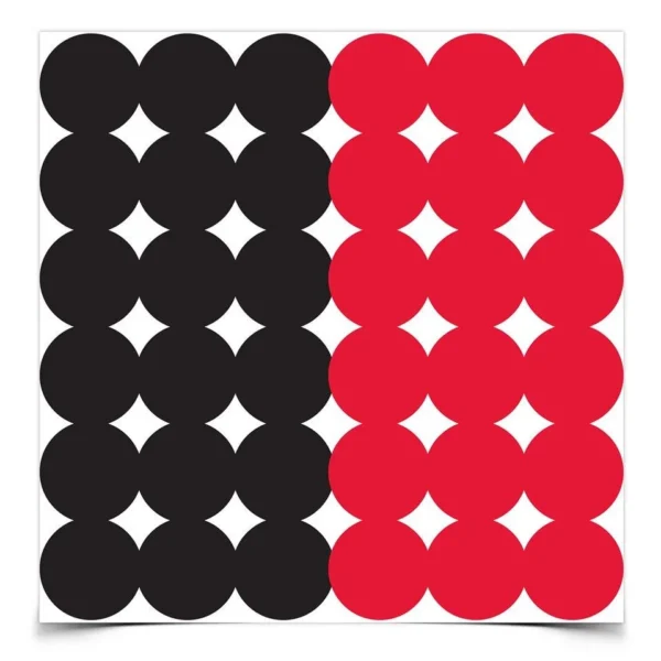 Birchwood Casey Dirty Bird Repair Pasters 1" Red and Black 432/ct