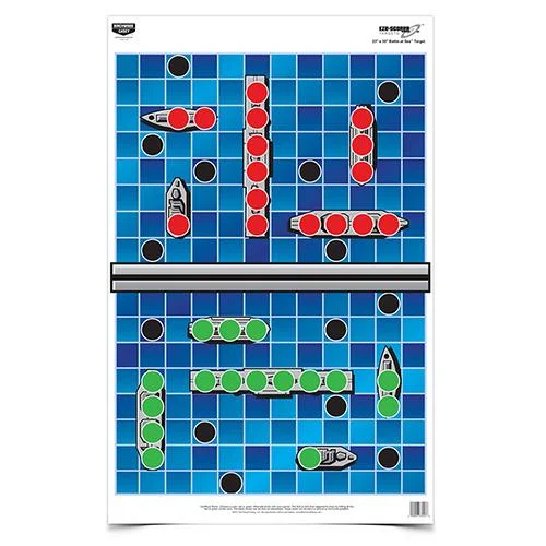 Birchwood Casey Birchwood EZE-Scorer 23" x 35" Battle at Sea Paper Target 5/ct Folded