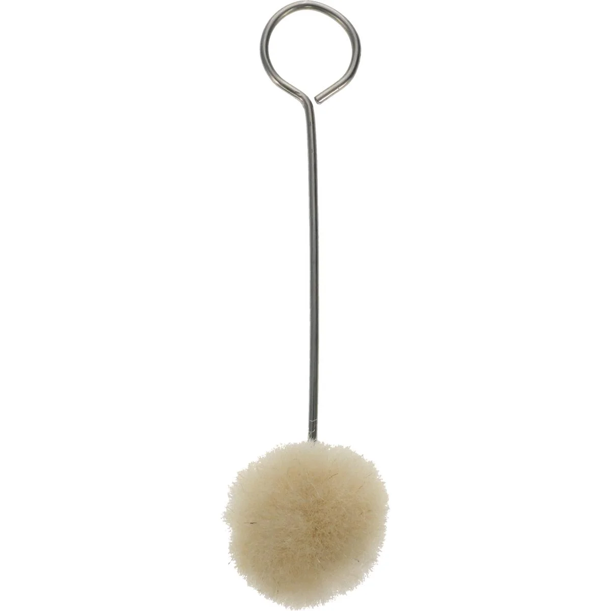 primary-24321 Birchwood Casey Swauber Applicators, white round swab on a metal wire handle