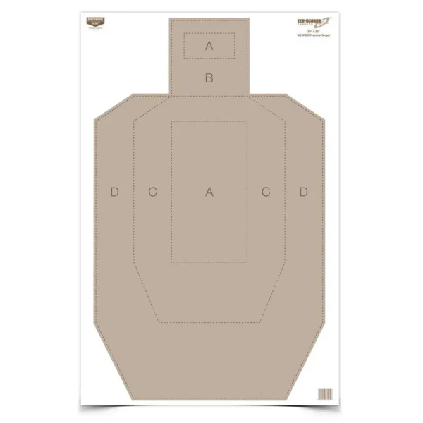 Birchwood Casey Eze-Scorer IPSC Practice Paper Target 23"x35" 5/ct