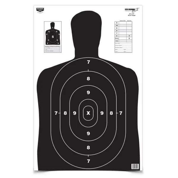 Birchwood Casey Eze-Scorer BC-27 Black Paper Target - 23"x35" 5/ct