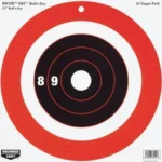 Birchwood Casey Rigid Paper DH Bulls-Eye Target 12" 10/ct