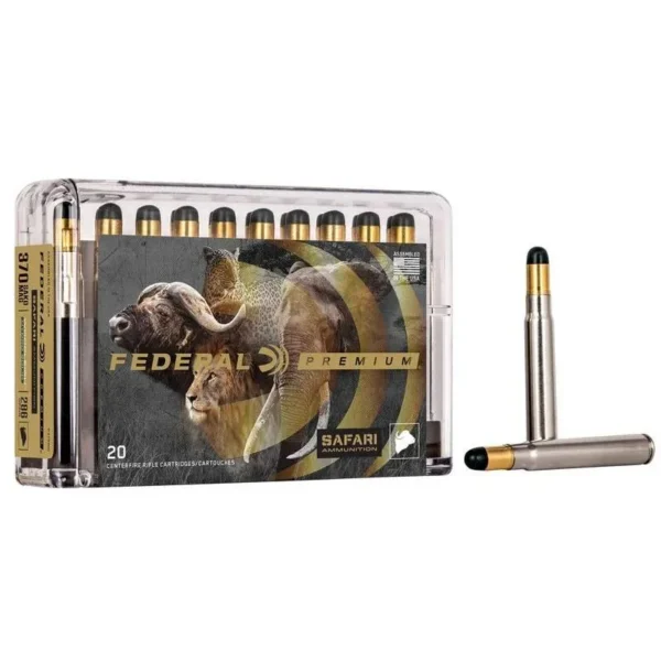 Federal Cartridge Co. Federal Safari Woodleigh Hydro Solid Rifle Ammunition .370 Sako Mag 286gr Solid 2450 fps 20/ct