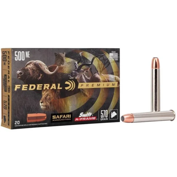 Federal Cartridge Co. Federal Premium Cape-Shok Rifle Ammunition .500 Nitro 570 gr SAF 2100 fps - 20/ct