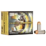 Federal Cartridge Co. Federal Premium Vital-Shok Handgun Ammunition 10mm Auto 180 gr JSP 1275 fps 20