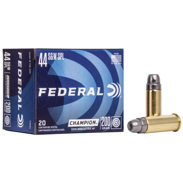 Federal Cartridge Co. Federal Champion Handgun Ammunition .44 Spl 200gr HP 870 fps 20/ct