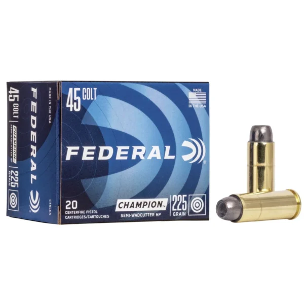 Federal Cartridge Co. Federal Champion Handgun Ammunition .45 Colt 225gr HP 830 fps 20/ct