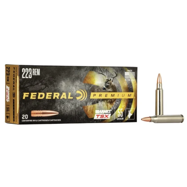 Federal Cartridge Co. Federal Barnes TSX Rifle Ammunition .223 Rem 55gr 3200 fps 20/ct
