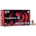 Federal Cartridge Co. American Eagle IRT Handgun Ammunition .40 S&W 180 gr TMJ 1000 fps 50/ct