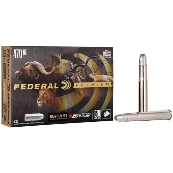 Federal Cartridge Co. Federal Premium Cape-Shok Rifle Ammunition .470 Nitro 500 gr TBBC 2150 fps - 20/ct