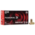 Federal Cartridge Co. American Eagle Handgun Ammunition .40 S&W 155 gr FMJ 1160 fps 50/ct