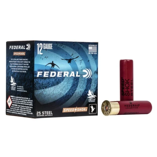 Federal Cartridge Co. FEDERAL SPEED-SHOK HIGH VELOCITY STEEL 12GA 3-1/2" 1-3/8OZ T AMMO 25RD