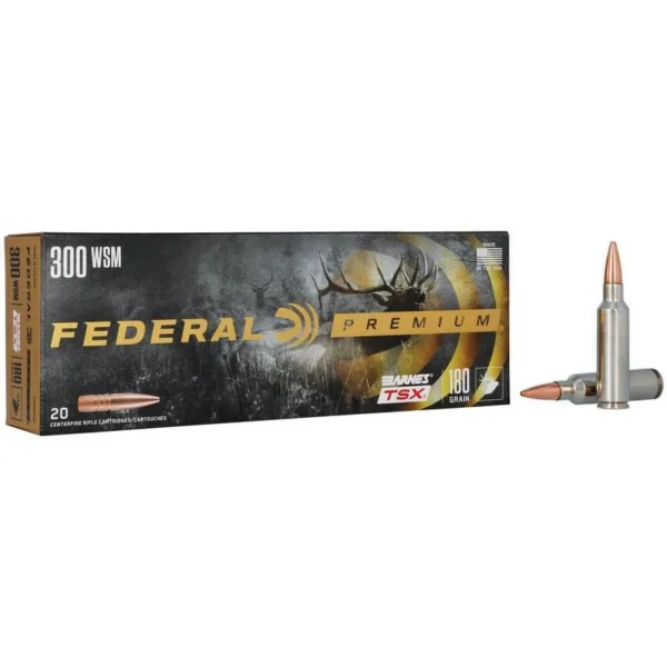 Federal Cartridge Co. Federal Barnes TSX Rifle Ammunition .300 WSM 180gr 2980 fps 20/ct