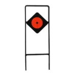 Birchwood Casey USA World of Targets King of Diamonds, black spinner frame with red bullseye