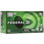 Federal Ballisticlean Frangible Handgun Ammunition, green box in front view