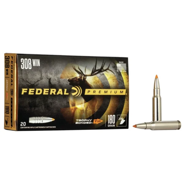 Federal Cartridge Co. Federal Premium Vital-Shok Rifle Ammunition .308 Win 180 gr TBT 2620 fps - 20/ct