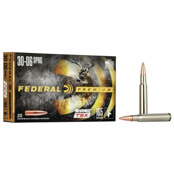 Federal Cartridge Co. Federal Barnes TSX Rifle Ammunition 30-06 Sprg 165gr HP 2800 fps 20/ct