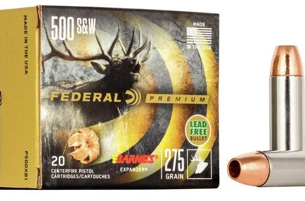 Federal Cartridge Co. Federal Premium Barnes Expander Handgun Ammunition .500 S&W 275 gr JHP 1660 fps 20/ct