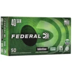Federal Ballisticlean Frangible Handgun Ammunition, green box shown from the front