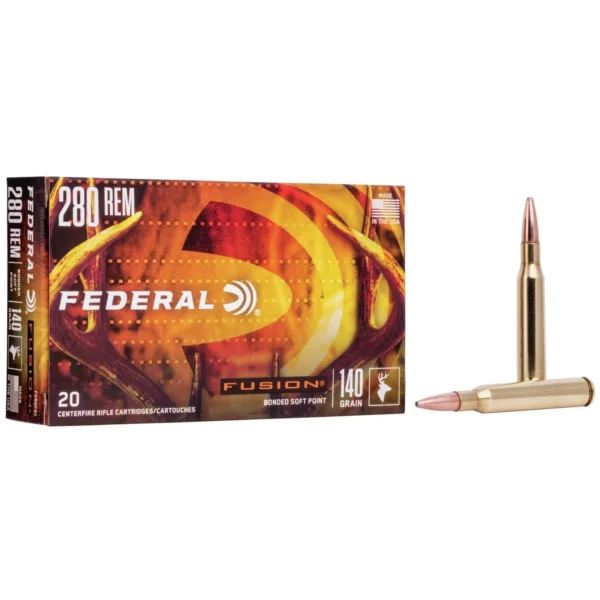 Federal Cartridge Co. Federal Fusion Rifle Ammunition .280 Rem 140 gr BTSP 2990 fps - 20/ct