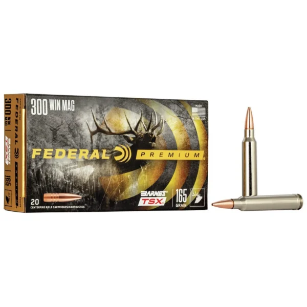 Federal Cartridge Co. Federal Barnes TSX Rifle Ammunition .300 Win Mag 165gr 3050 fps 20/ct