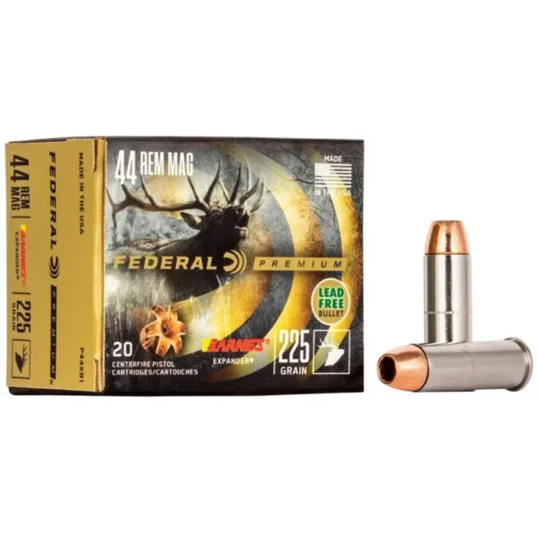 Federal Cartridge Co. Federal Premium Vital-Shok Handgun Ammunition .44 Mag 225 gr JHP 1280 fps 20/ct