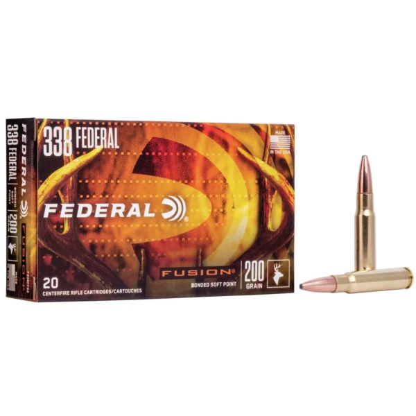 Federal Cartridge Co. Federal Fusion Rifle Ammunition .338 Federal 200 gr BTSP 2700 fps - 20/ct