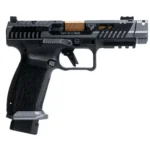 Century Arms Canik TTI Combat Handgun 9mm Luger 18rd Magazines (2) 4.6" Ported Gold Barrel Smoke