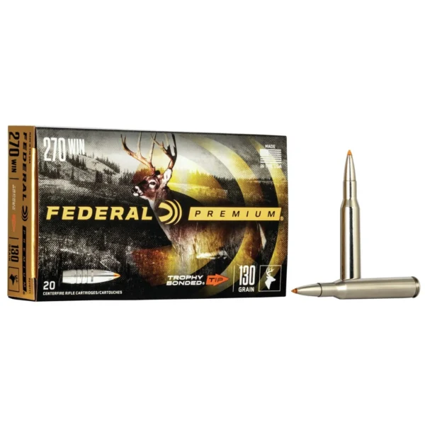 Federal Cartridge Co. Federal Premium Vital-Shok Rifle Ammunition .270 Win 130 gr TBT 3060 fps - 20/ct