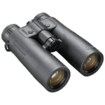 Bushnell Fusion X 10x42 Rangefinder Binocular SB, black angled front view with dual lenses