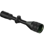 Bushnell Banner R3 Rifle Scope, black angled view with adjustment turrets and green-tinted lens