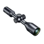 Bushnell R5 Rifle Scope, black angled side view with adjustment turrets and green-tinted lens