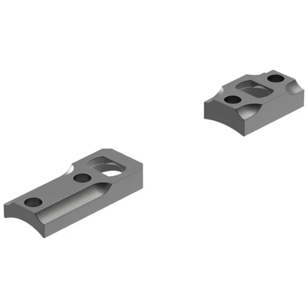 Leupold DD Winchester XPR Base, two matte black mounting bases with recessed screw holes