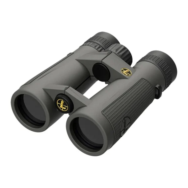 Leupold BX-5 Santiam HD 10x42mm Binoculars, shadow gray, angled front view