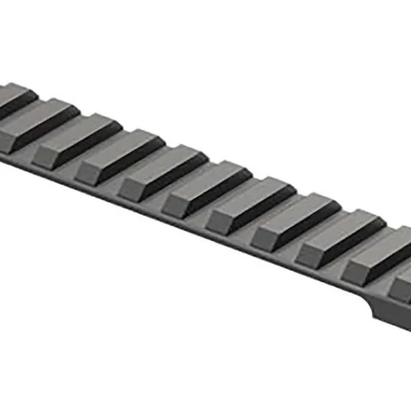 Leupold BackCountry Cross-Slot Browning X-Bolt Base XL/A, angled top view of black slotted rail