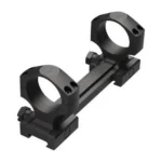 Leupold Mark IMS Integral Mount 34mm Bolt-Action Matte, black angled view with two rings