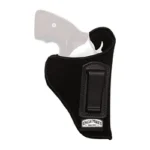 Michaels Of Oregon Uncle Mike's Sidekick holster in black, side view with belt clip