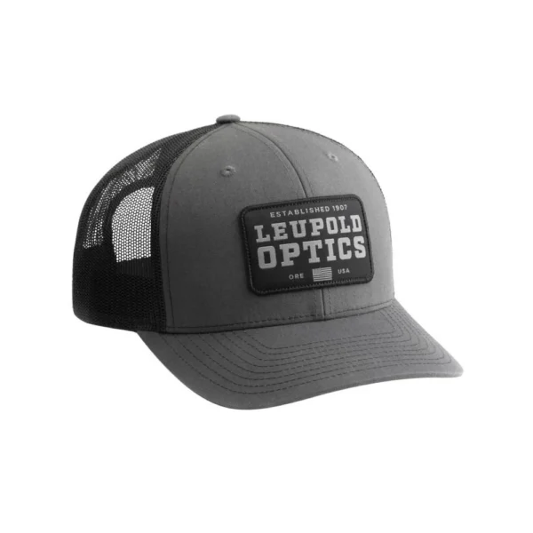 Leupold & Stevens Inc. Leupold Established 1907 Trucker Hat Grey/Black
