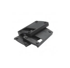 Leupold Deltapoint Pro Dovetail handgun mount, matte black angled top view