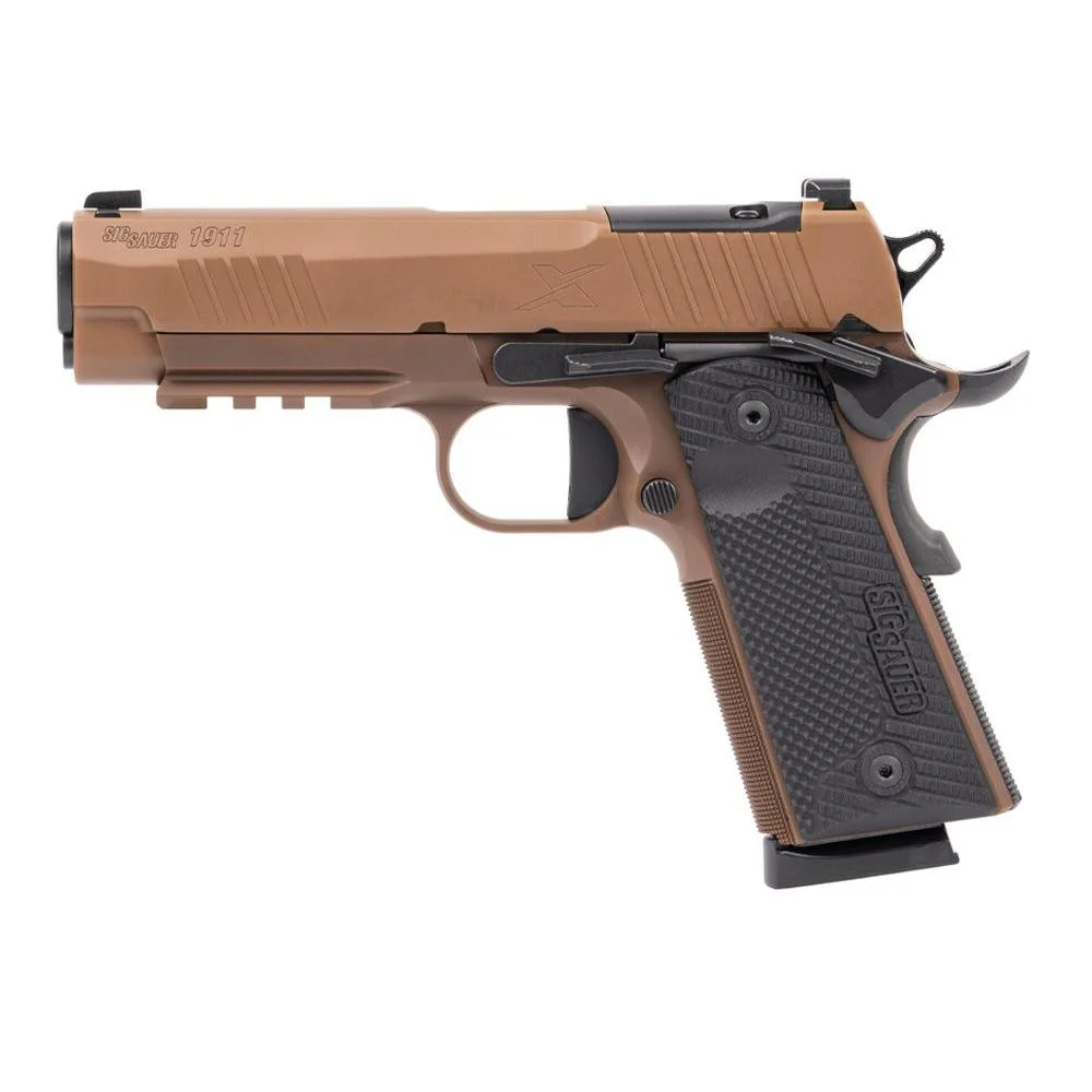 primary-2498 Sig Sauer 1911XCarry Handgun .45 Auto 8rd Magazines(2) 4.25'' Barrel Night Sights Coyote