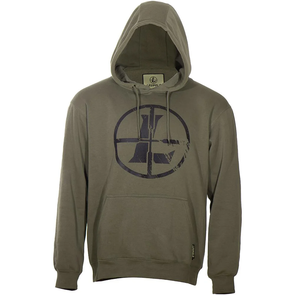 primary-25004 Leupold & Stevens Inc. Leupold Distressed Reticle Hoodie Ash Green 3XL