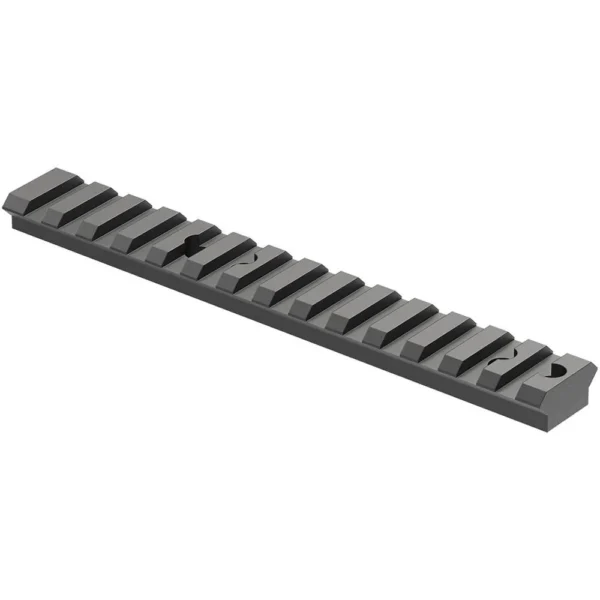 Leupold BackCountry Cross-Slot Base, black angled top view with full-length rail slots
