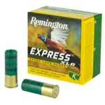 Remington Express Long Range Shotshells, yellow-green box with two green shells