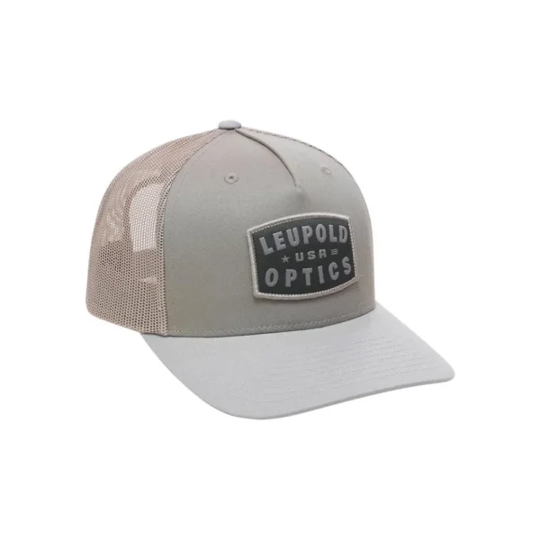 Leupold & Stevens Inc. Leupold USA Trucker Hat Khaki Grey