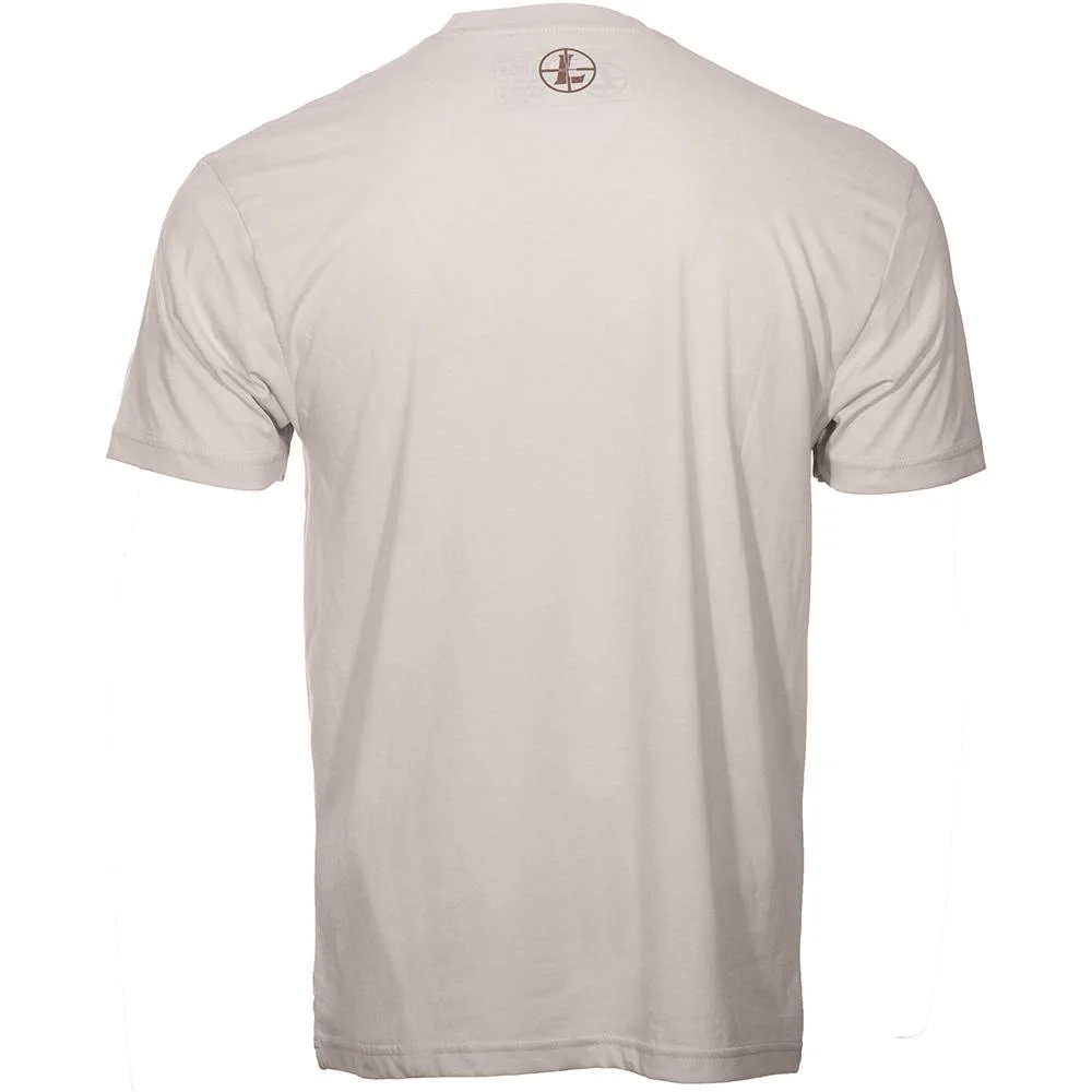 primary-25098 Leupold Riflescopes Short Sleeve Shirt Sand M, rear view with small logo below collar