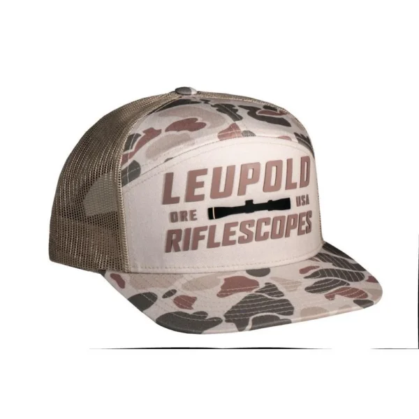 Leupold & Stevens Inc. Leupold 7 Panel Trucker Light Tan/Harvest Duck Camo